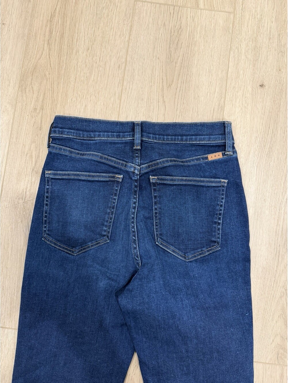 AYR The Pop Jeans Women's Size 25S Blue Mid Rise Stretch Denim Zip Fly - Picture 10 of 16